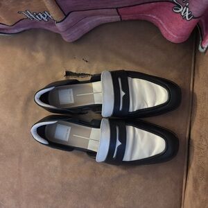 Dolce Vita Black and White Women's Loafers